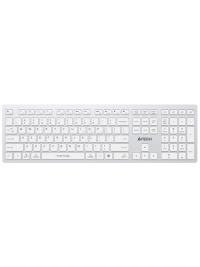 KLAVYE-A4 TECH Fstyler FBX50C Gri Siyah Bluetooth+2.4G Nano Fn Şarjlı Multimedya Klavye - 1